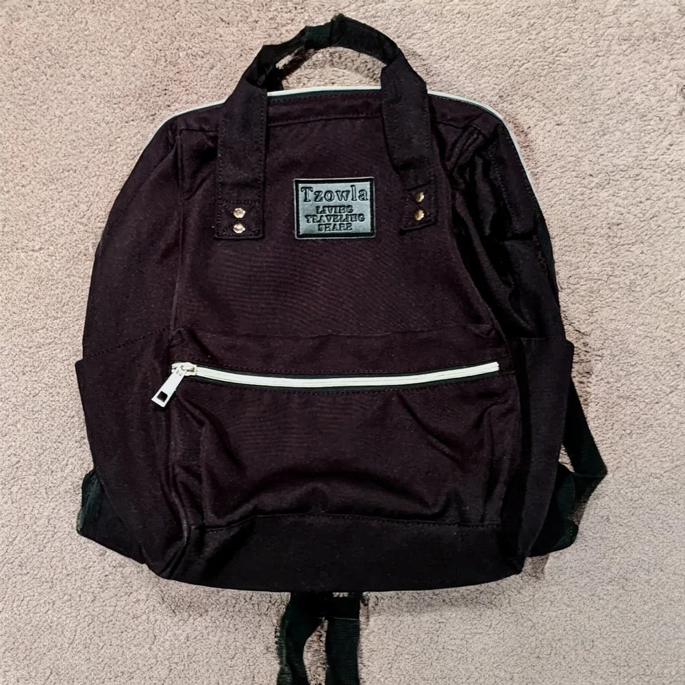Tzowla Black Canvas Lightweight Women's Backpack